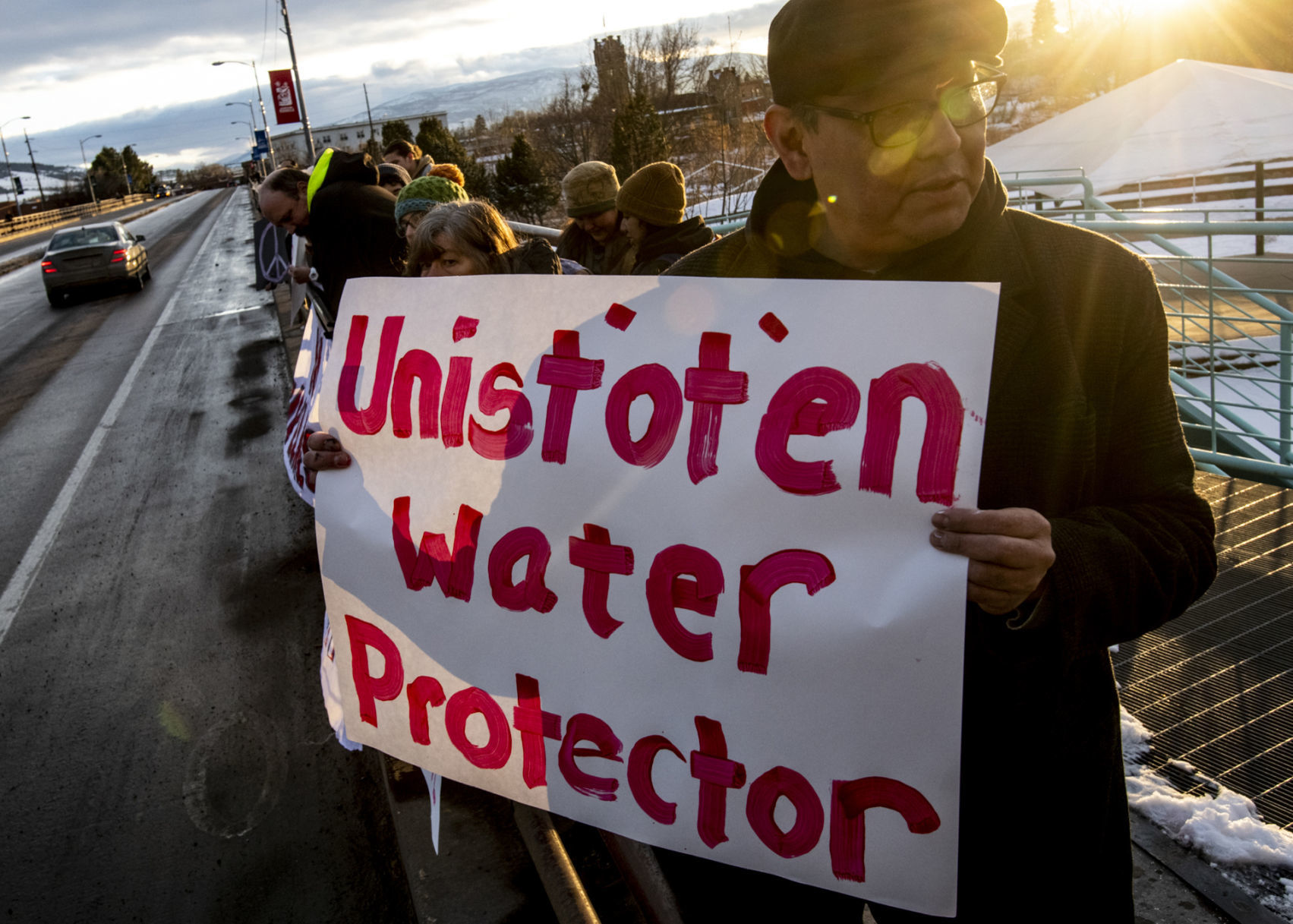 Pipeline protest